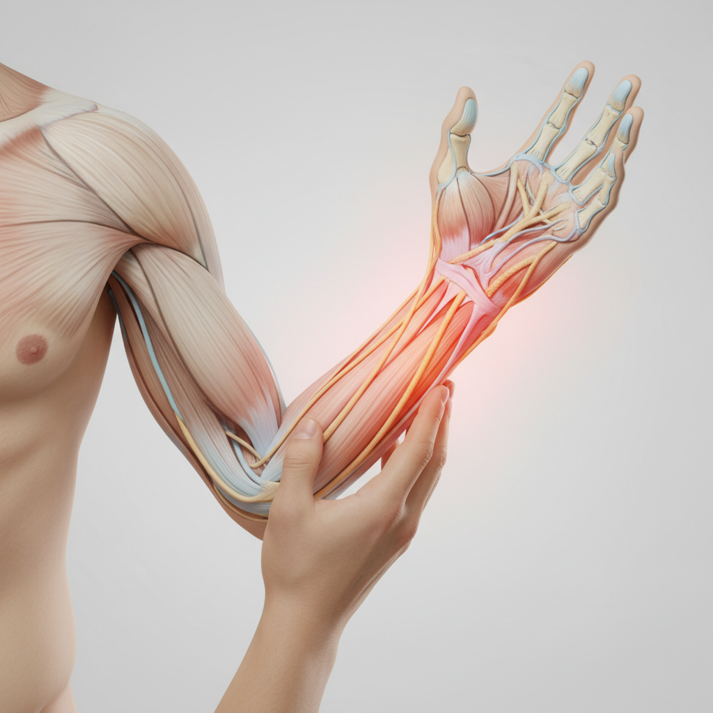 Anatomisk illustrasjon relatert til diagnosen