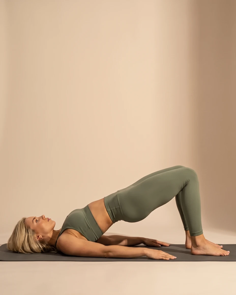 Glute Bridge, vist som øvelse