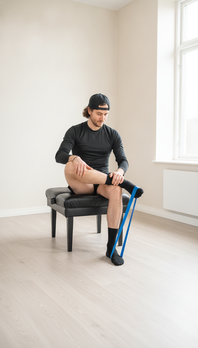 Tibialis posterior supinasjon — øvelse for ankel og fot