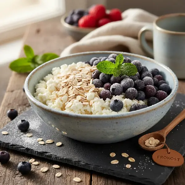 Norsk Frokostskål med Cottage Cheese og Bær