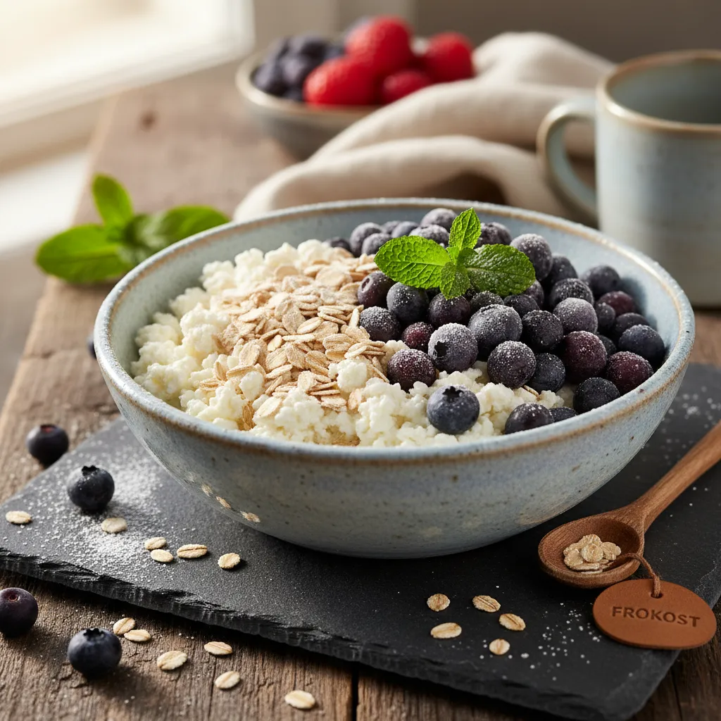 Norsk Frokostskål med Cottage Cheese og Bær