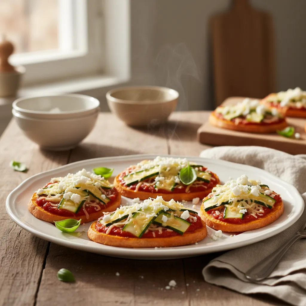 Mini-Pizza på Søtpotetskiver