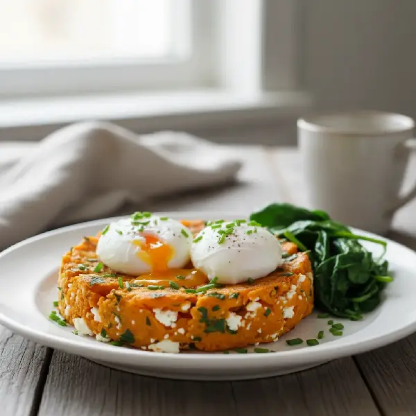 Foto av Søtpotet- og Cottage Cheese Frokostbolle