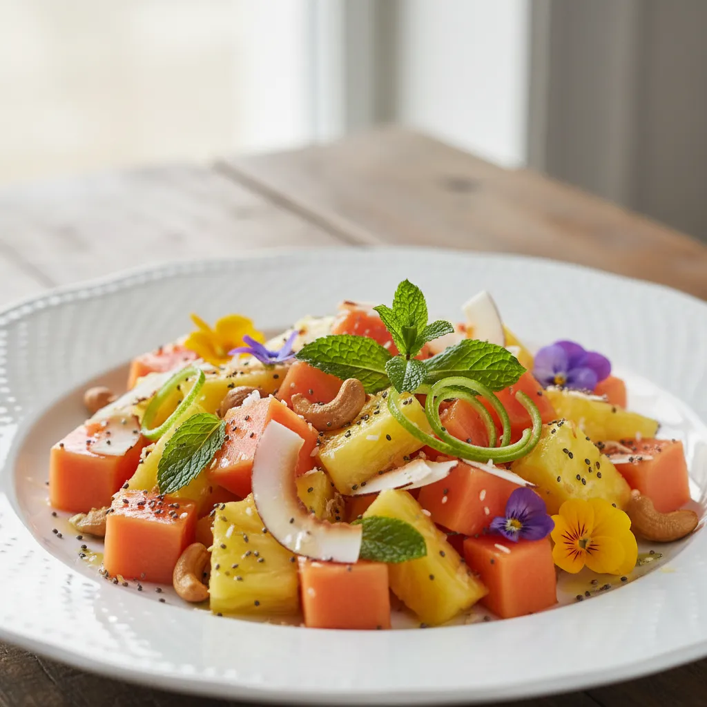 Energigivende Papaya- og Ananassalat