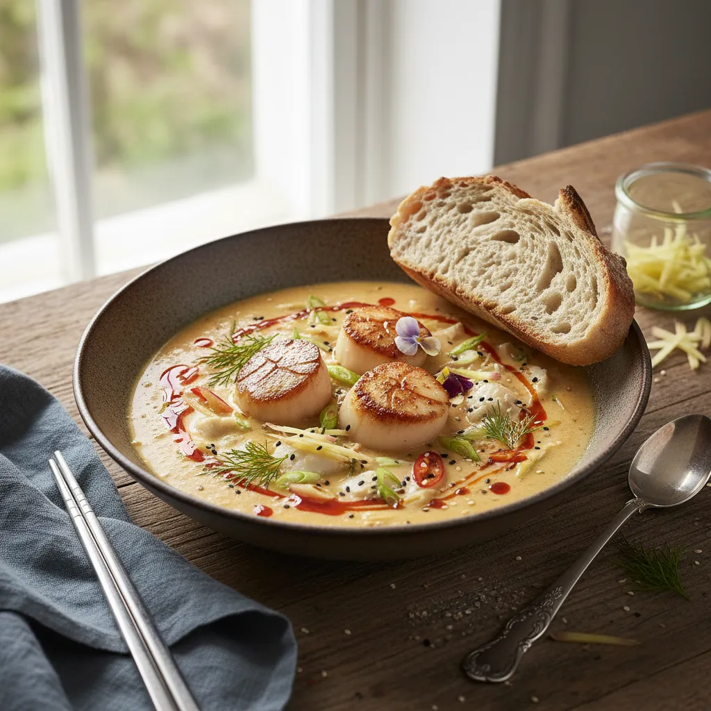 Fermentert Fiskesuppe Med Ingefær