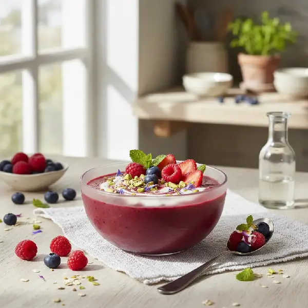 Frisk Bær Smoothie, sunt og sunt