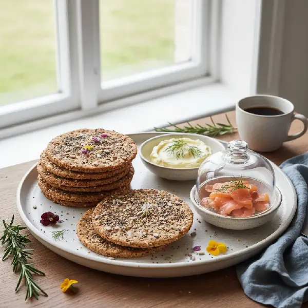Hjemmelagde Knekkebrød, sunt og sunt