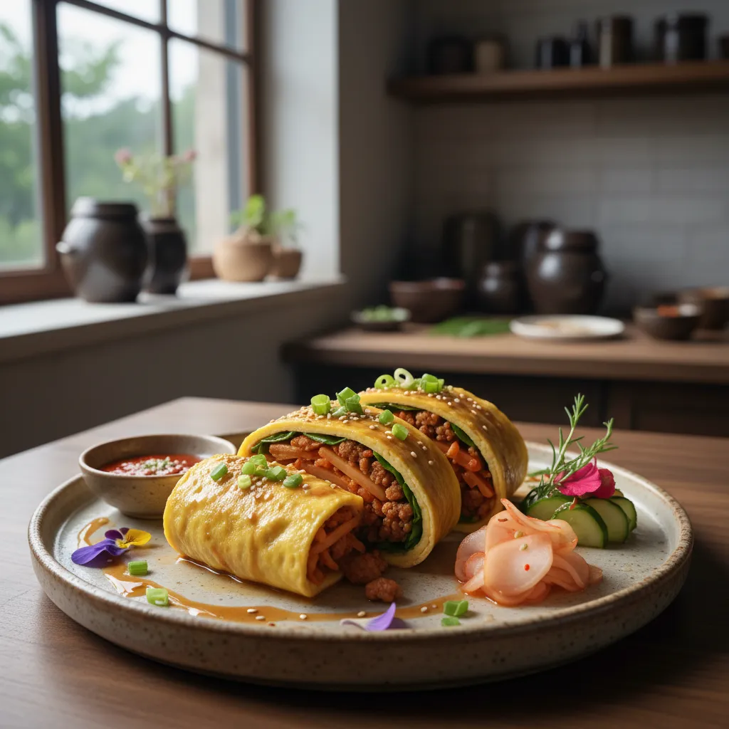 Kimchi-Og Egg-Wrap