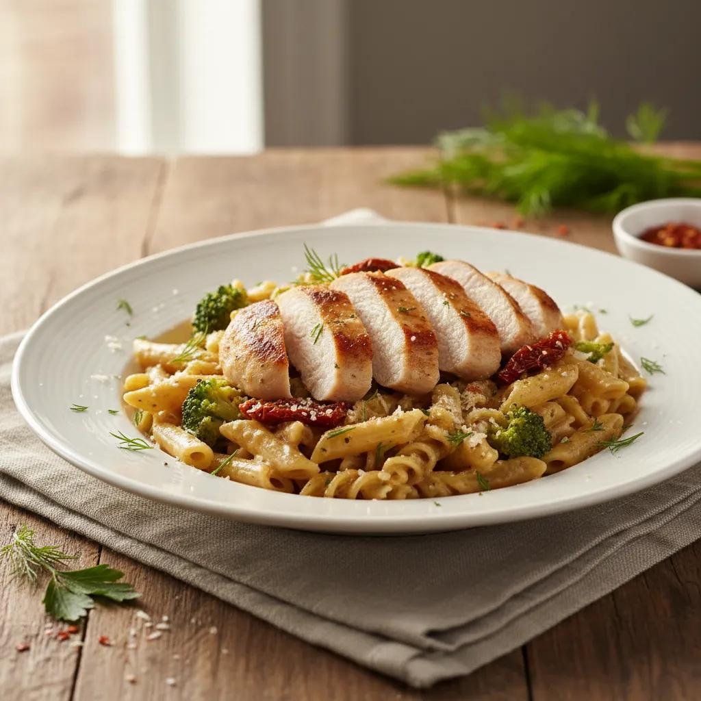 Kremet Kylling og Pasta