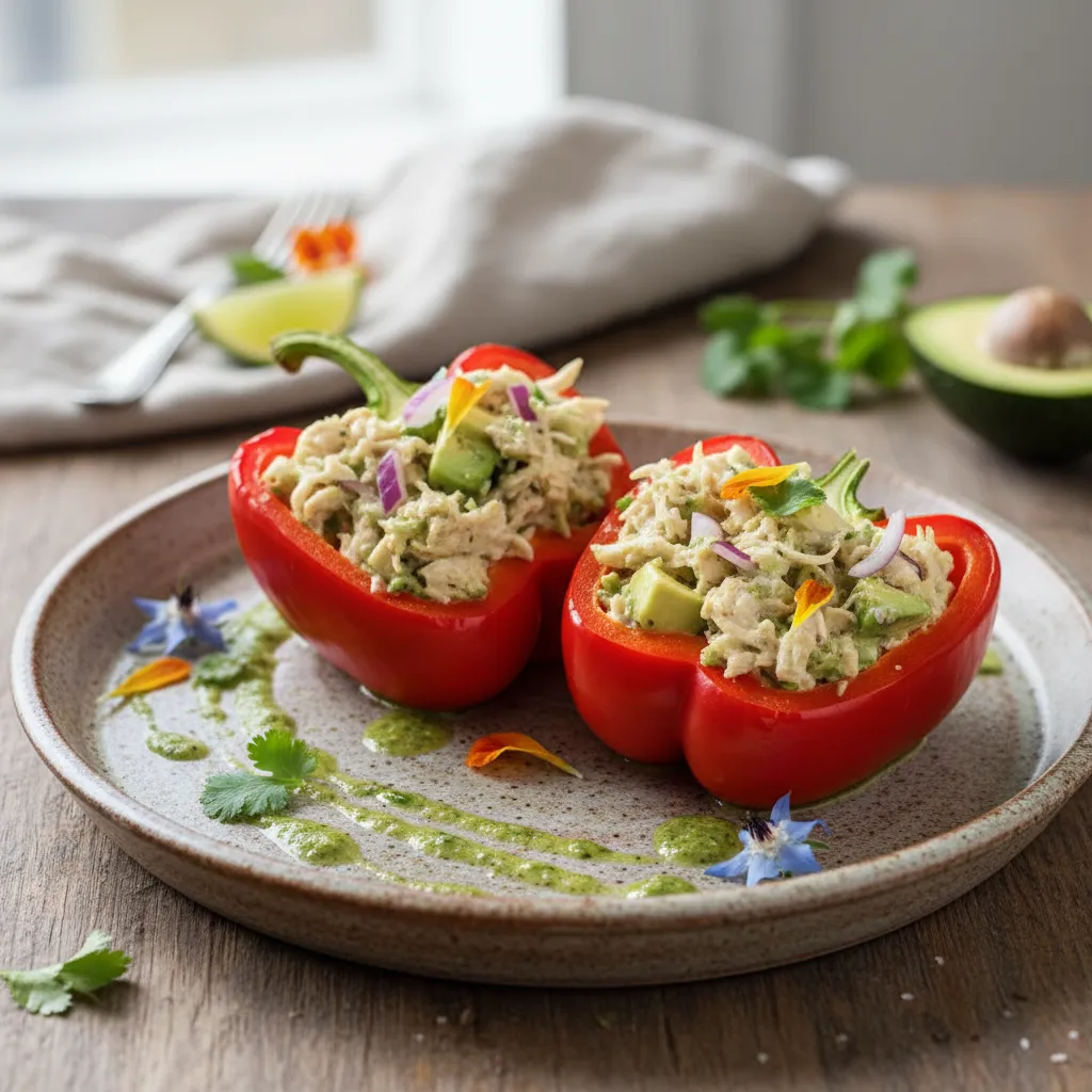 Kylling Avokado Fylt Paprika