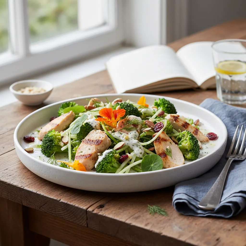 Lett Kylling- og Brokkolisalat