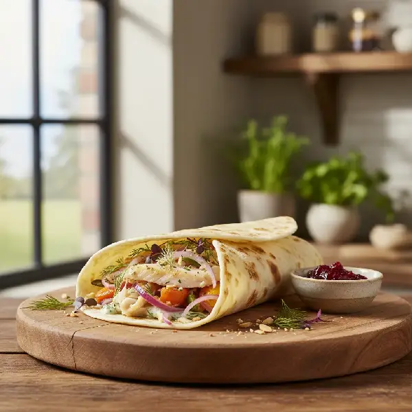 Modernisert Lutefisk Wrap, sunt og sunt