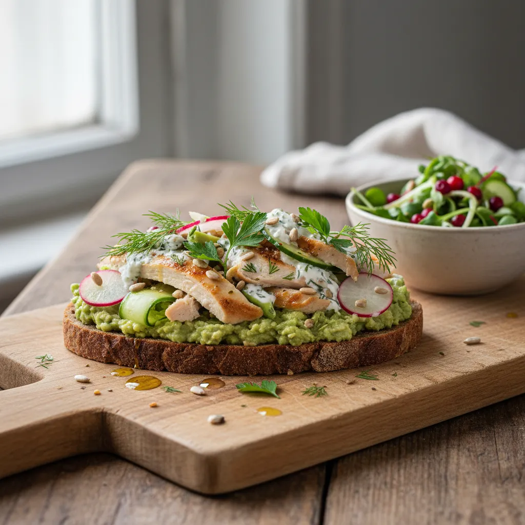Nordisk Kylling Avokado Smørbrød