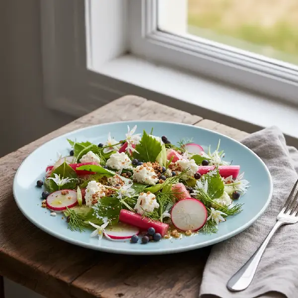Nordisk Vårsalat, sunt og sunt