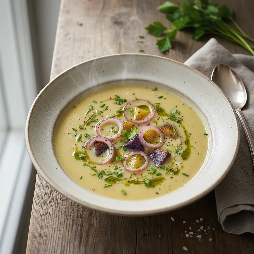 Potet- og Løksuppe