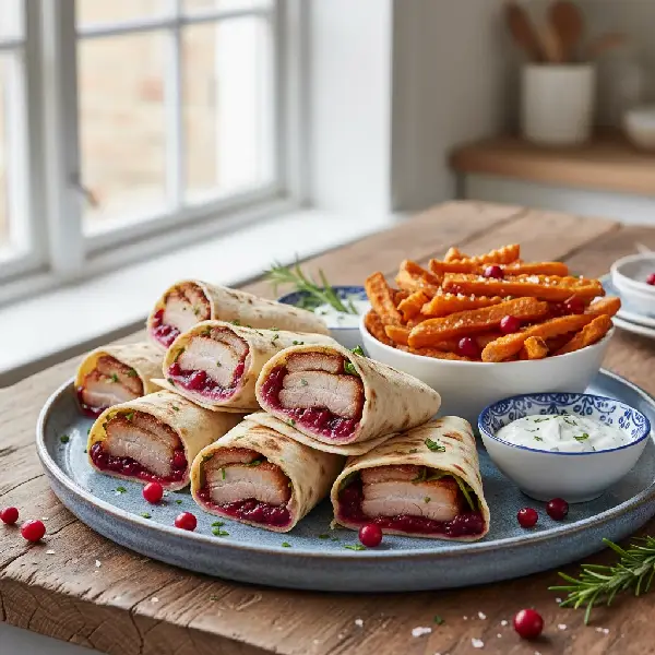 Ribbe i Wraps, Søtpotetstavar, sunt og sunt