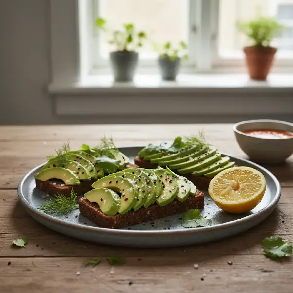 Rugbrød med Avokado, sunt og sunt