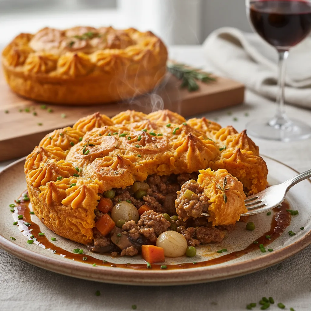 Shepherd's Pie med søtpotetlokk