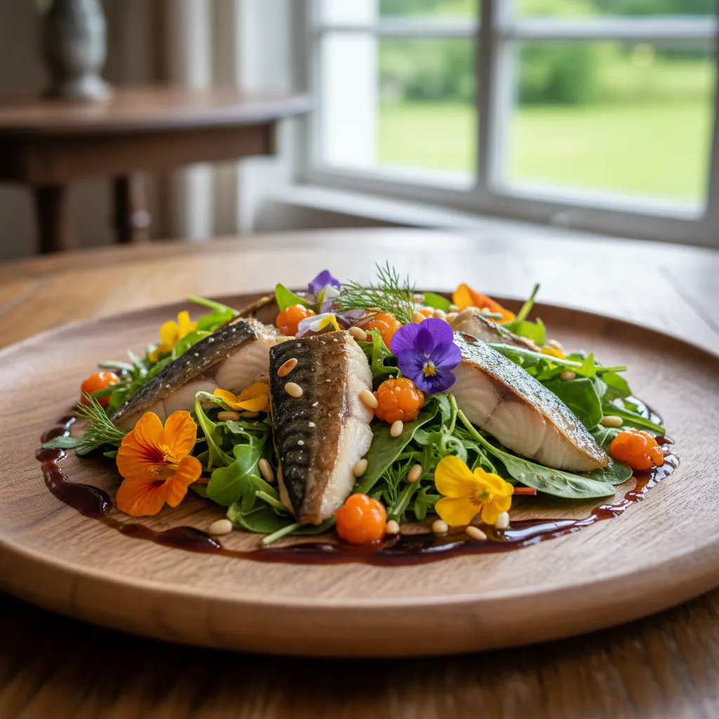 Sommersalat med makrell og multevin