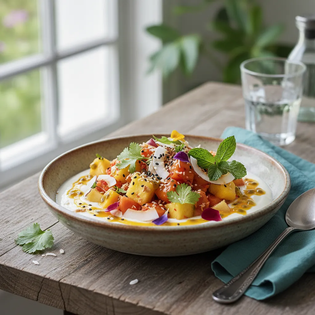 Tropisk Kimchi Yoghurtskål
